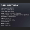 Opel Record C-Schwarze Witwe 2078kl. 1:12